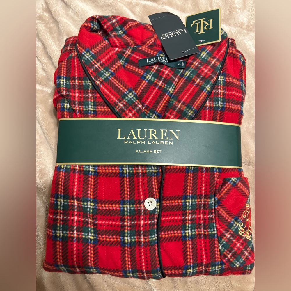 Ralph Lauren Red Plaid Pajama Set